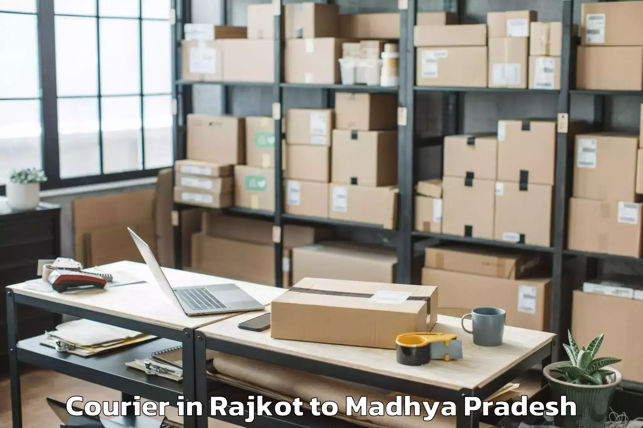 Leading Rajkot to Baldeogarh Courier Provider